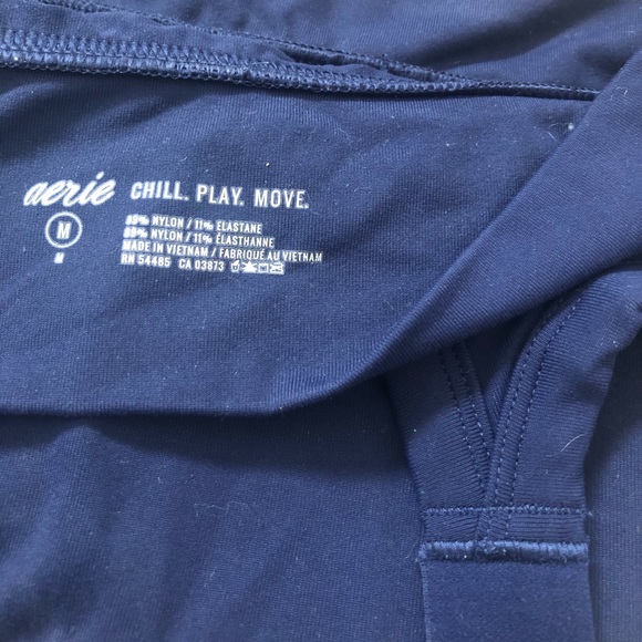 2/70$ AERIE beautiful Sport Bra Navy - Picture 4 of 5